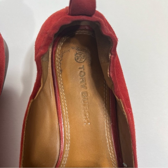 Tory Burch Leigh Loafers Tomato Red Size 6 - Picture 11 of 11